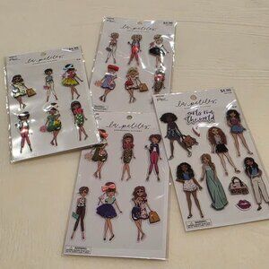 La Petites Dimensional Stickers Ladies Fashion Show Theme Lot